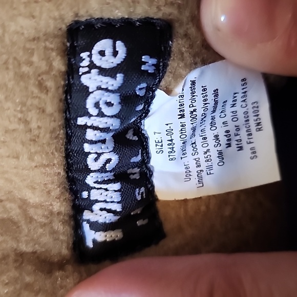 OLD NAVY WOMEN THINSULATE LACE UP WINTER BOOTS w/FAUX FUR TRIM SIZE 7. - Picture 8 of 8